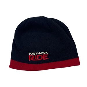 Vintage Tony Hawk Ride Video Game Beanie VTG Skateboarding PlayStation Xbox Red